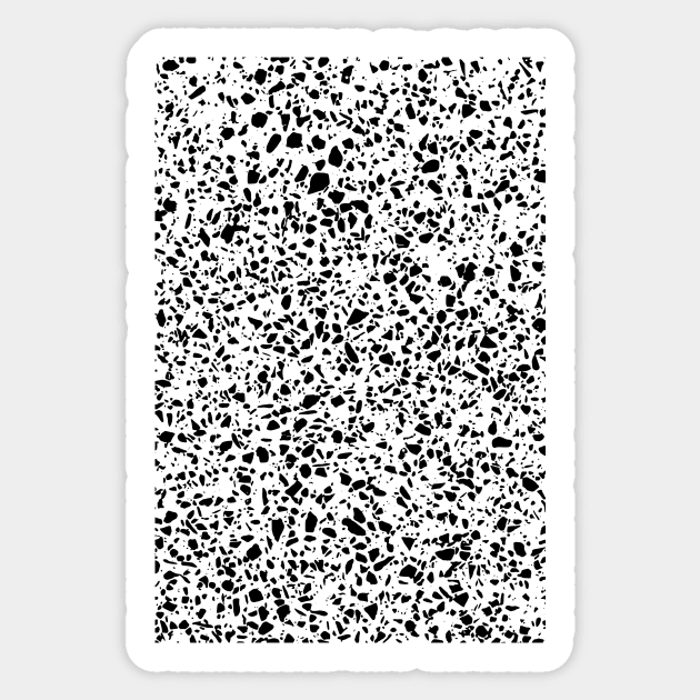 Black and White Dalmation Pattern Sticker by fivemmPaper